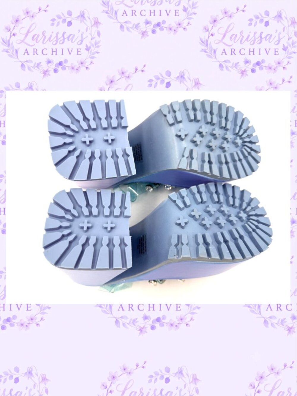 Sugar Thrillz by Dolls Kill | Self-Love Club Holographic Platform Heels | Size 7 - Picture 6 of 15